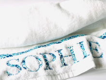 Load image into Gallery viewer, Liberty personalised towel