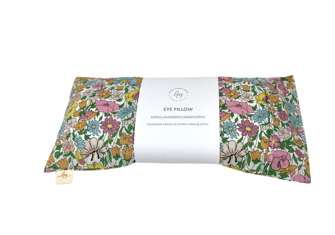 The unique Liberty of London hop and lavender eye pillow