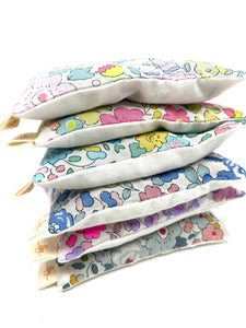 Six bright Liberty lavender bags