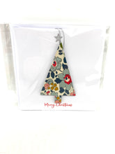 Load image into Gallery viewer, Liberty of London wooden Scandi Christmas tree card