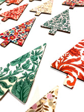 Load image into Gallery viewer, Liberty of London wooden Scandi Christmas tree card