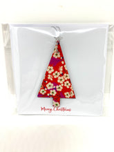 Load image into Gallery viewer, Liberty of London wooden Scandi Christmas tree card