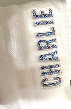 Load image into Gallery viewer, Embroidered Liberty of London personalised towel