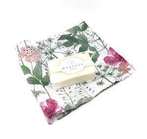 Liberty of London handkerchief with natural soap gift set