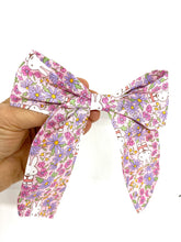 Load image into Gallery viewer, Pretty Miffy Liberty fabric barrette bow clip