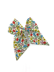 Pretty Liberty fabric barrette bow clip