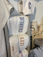 Load image into Gallery viewer, Embroidered Liberty of London personalised towel