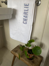 Load image into Gallery viewer, Embroidered Liberty of London personalised towel
