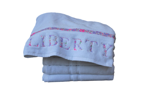 Liberty personalised towel set