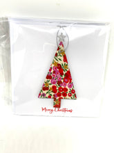 Load image into Gallery viewer, Liberty of London wooden Scandi Christmas tree card