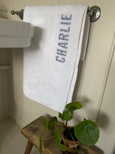 Load image into Gallery viewer, Embroidered Liberty of London personalised towel