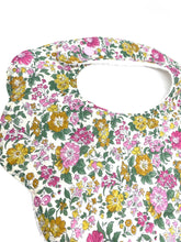 Load image into Gallery viewer, Liberty scalloped baby teething bib
