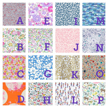Load image into Gallery viewer, Liberty personalised zip blue bag