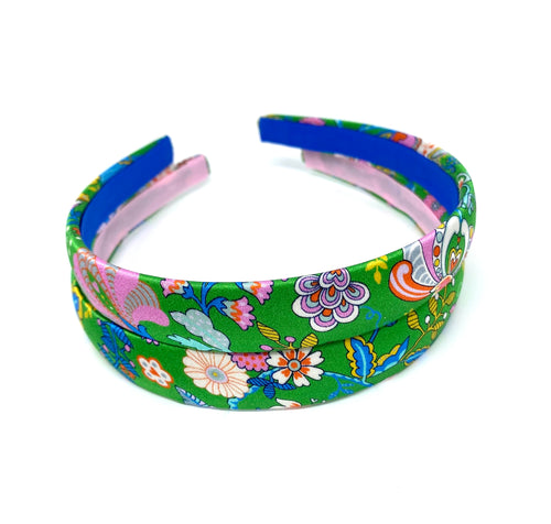 Ready to post Liberty silk head band 2cm width