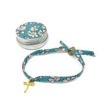 Load image into Gallery viewer, Pretty dragonfly Liberty bracelet in metal box