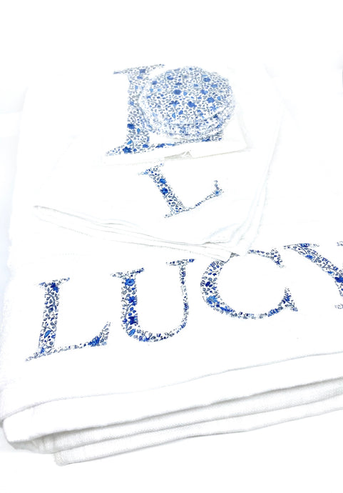 Personalised Liberty towel gift set