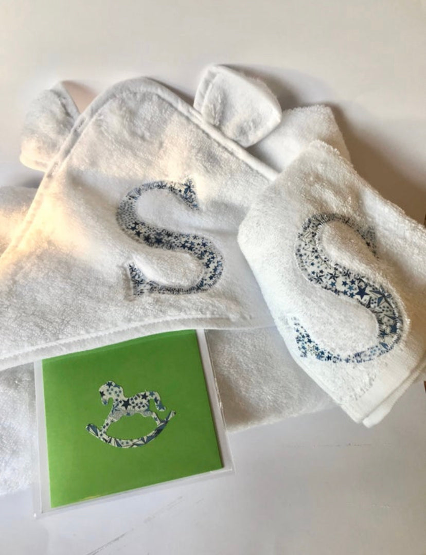 Liberty baby towel gift set