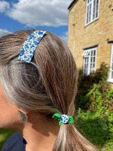 Rectangular summer Liberty snap hair clips