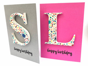 Liberty wooden letter card