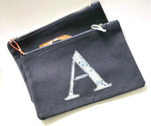 Load image into Gallery viewer, Ready to post Liberty personalised zip blue bag