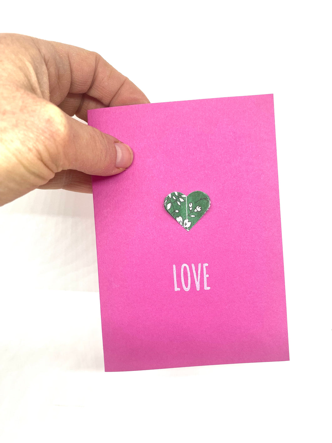 Liberty Valentine LOVE heart card
