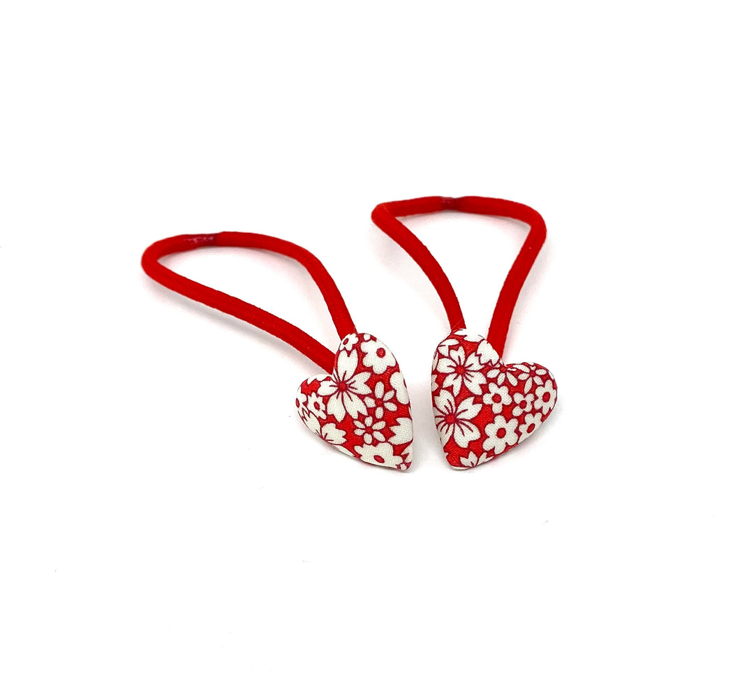 Liberty heart hair bobble elastic